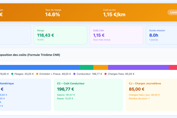 Aperçu du projet Navicost